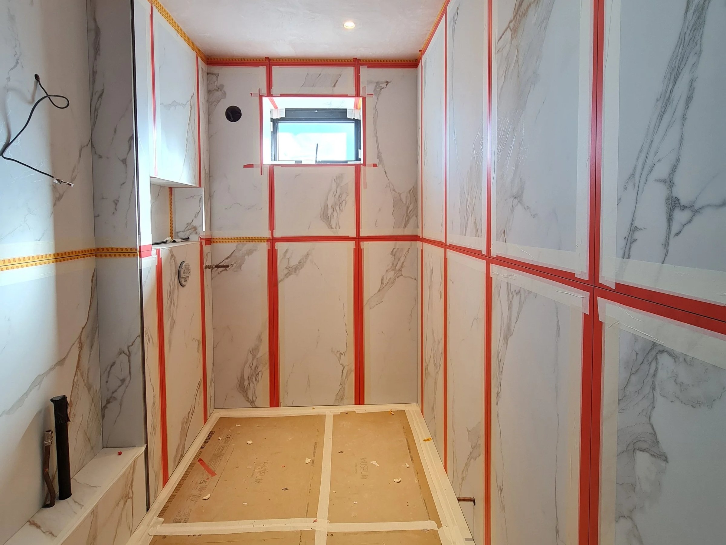 Bathroom tiling