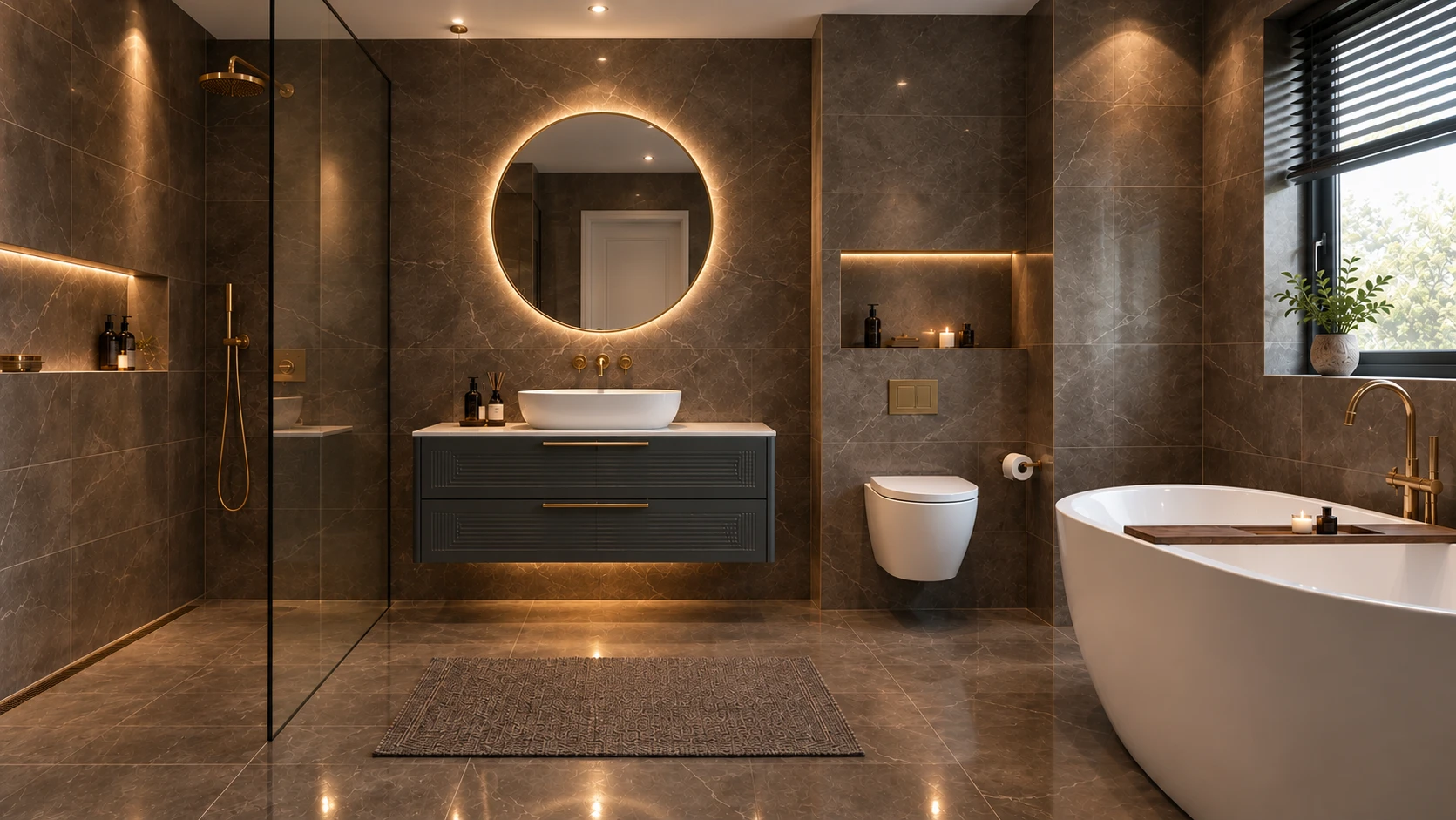 Luxury bathroom installation by Fellner Construction — South London